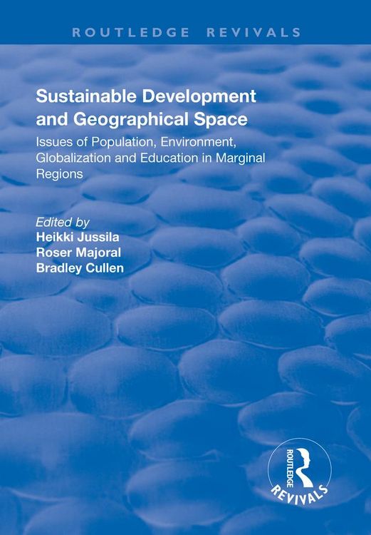 Produktbild: Sustainable Development and Geographical Space