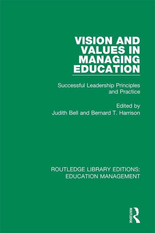Produktbild: Vision and Values in Managing Education