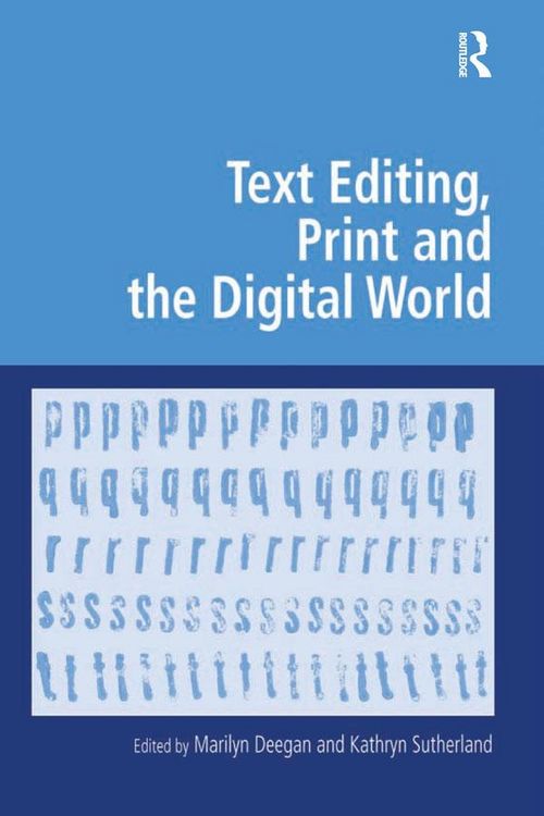 Produktbild: Text Editing, Print and the Digital World