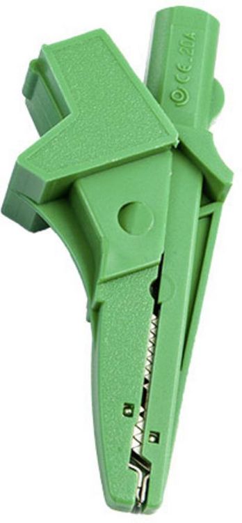 Produktbild: HT Instruments 5004-IECV Bananenstecker 1003160 Bananenbuchse, Buchse 4 mm, Steckanschluss 4 mm, Krokodilklemme CAT III 1000 V Gr&uuml;n 1 St.