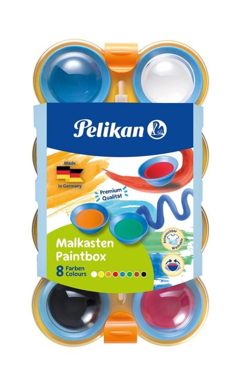 Produktbild: Pelikan Deckfarbkasten mini-friends&reg;, 8 Farben und 1 Pinsel