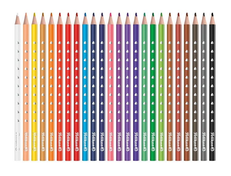Produktbild: Pelikan Buntstifte SILVERINO dreieckig d&uuml;nn, 24er Set