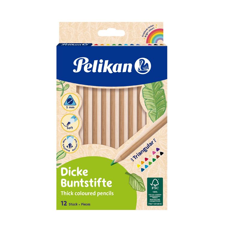 Produktbild: Pelikan Buntstifte Jumbo, 12er Set