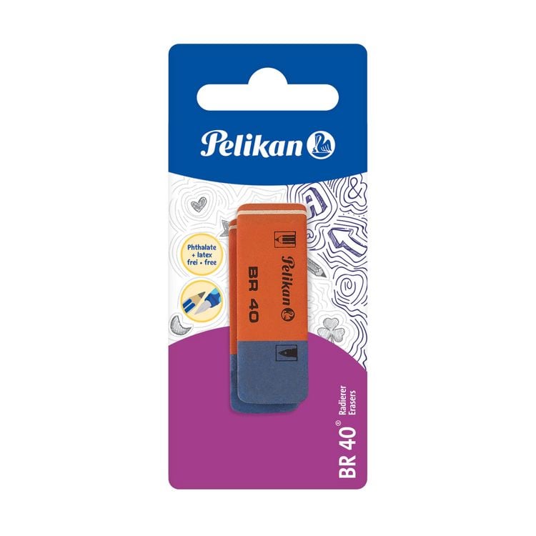 Produktbild: Pelikan Radiergummi BR40, 2er Set