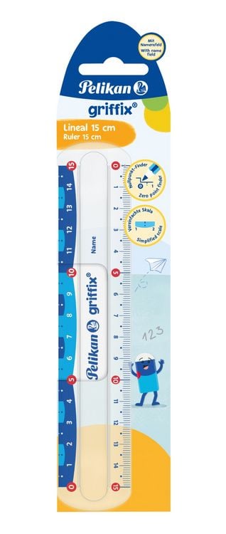 Produktbild: Pelikan griffix Lineal transparent 15 cm
