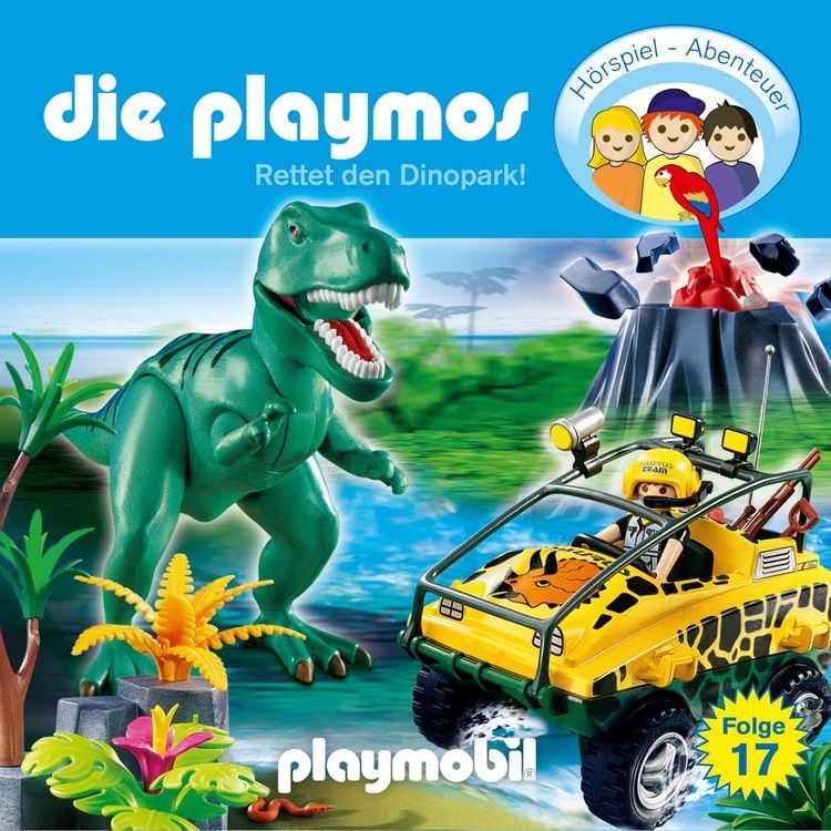 Produktbild: Die Playmos - Das Original Playmobil H&ouml;rspiel, Folge 17: Rettet den Dinopark!