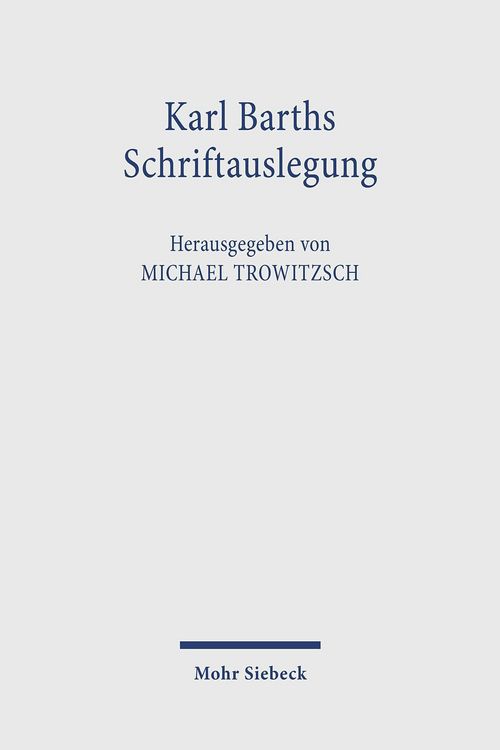 Produktbild: Karl Barths Schriftauslegung