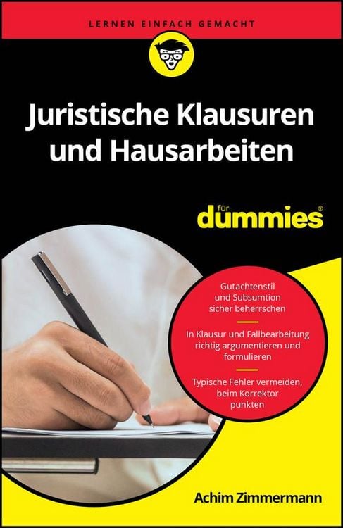 Produktbild: Juristische Klausuren und Hausarbeiten f&uuml;r Dummies