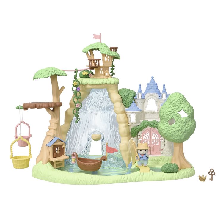 Produktbild: Sylvanian Families 5761 - Secret Forest Falls, Abenteuerspielplatz Wasserfall, Spielset
