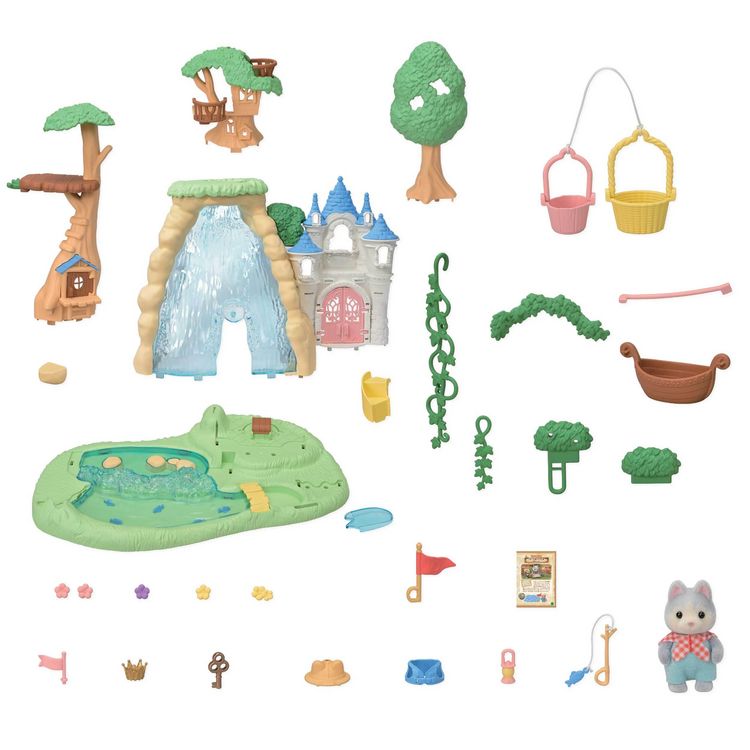 Produktbild: Sylvanian Families 5761 - Secret Forest Falls, Abenteuerspielplatz Wasserfall, Spielset