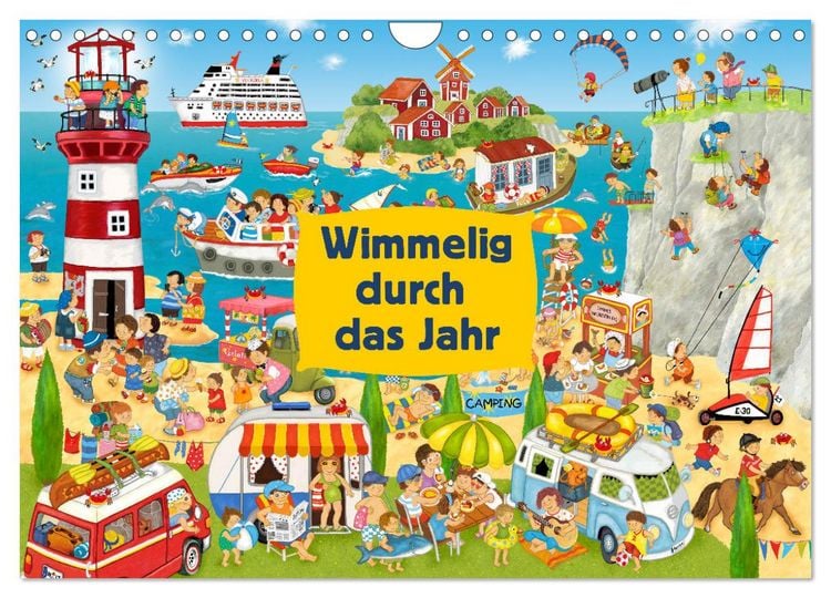 Produktbild: Wimmelig durch das Jahr (Wandkalender 2026 DIN A4 quer), CALVENDO Monatskalender