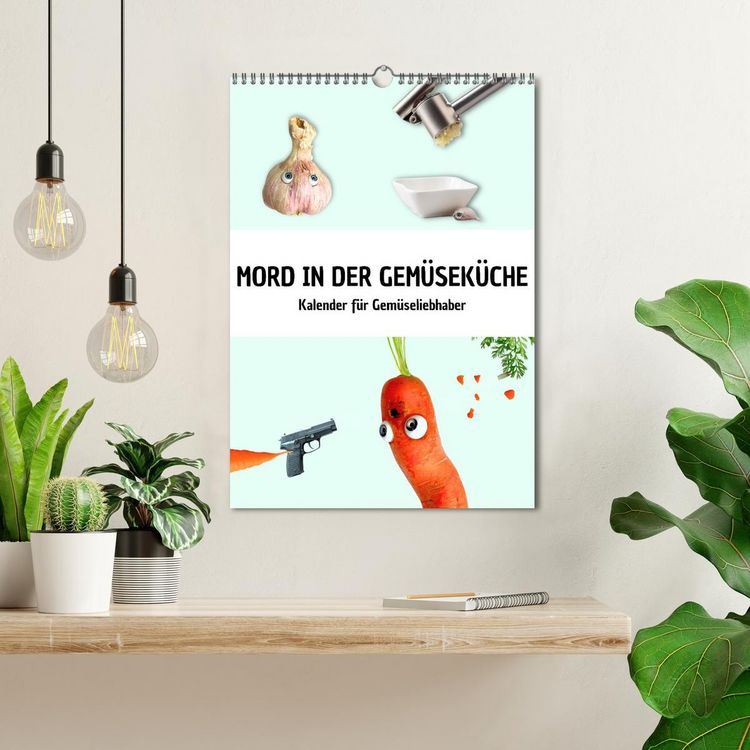 Produktbild: Mord in der Gem&uuml;sek&uuml;che (Wandkalender 2026 DIN A3 hoch), CALVENDO Monatskalender