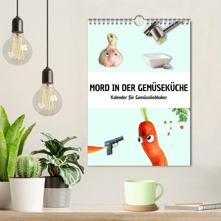 Produktbild: Mord in der Gem&uuml;sek&uuml;che (Wandkalender 2026 DIN A4 hoch), CALVENDO Monatskalender