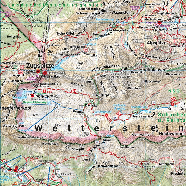 Produktbild: freytag & berndt Wanderkarte WK 322 Wetterstein - Karwendel, Seefeld - Garmisch-Partenkirchen 1:50.000