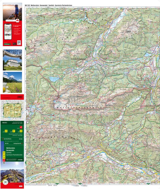 Produktbild: freytag & berndt Wanderkarte WK 322 Wetterstein - Karwendel, Seefeld - Garmisch-Partenkirchen 1:50.000
