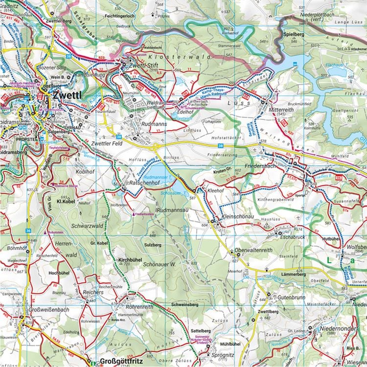 Produktbild: Kamptal, Wander-, Rad- und Freizeitkarte 1:50.000