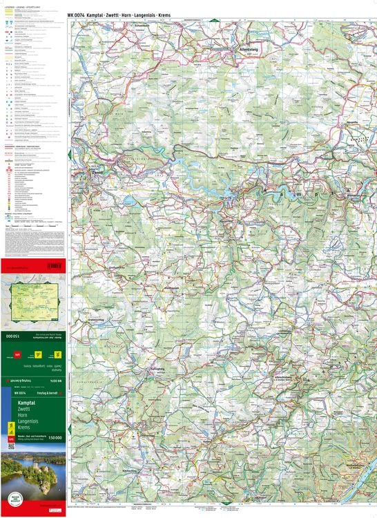 Produktbild: Kamptal, Wander-, Rad- und Freizeitkarte 1:50.000