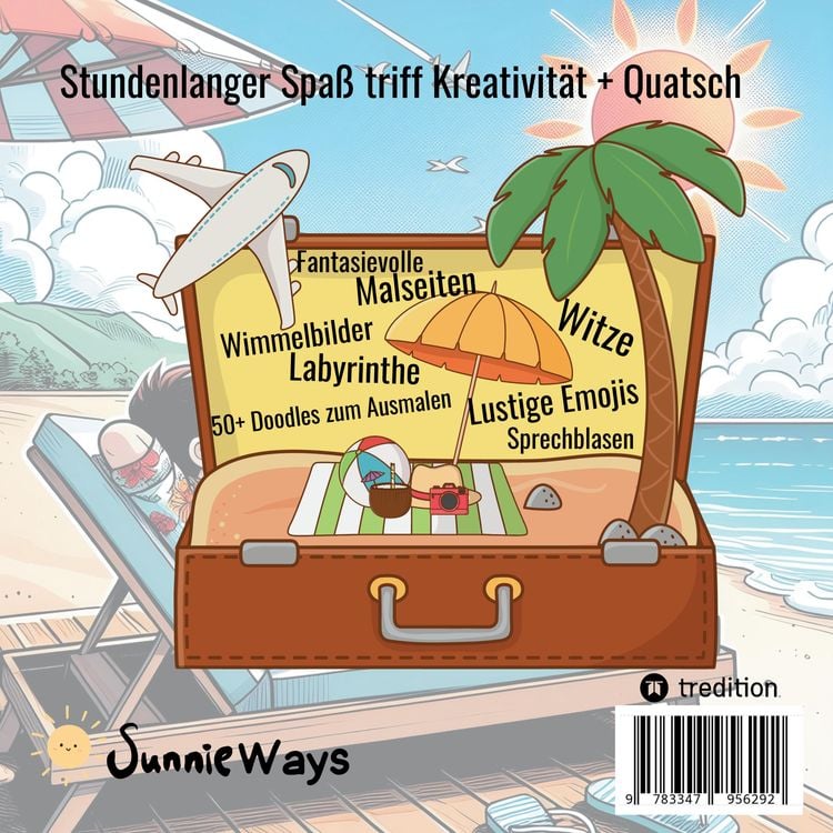 Produktbild: Mitmachbuch für Jungen Sommer - Für clevere Kinder 8-12 Jahre - Ausmalen, Witze, Labyrinthen, Wimmelbilder + mehr