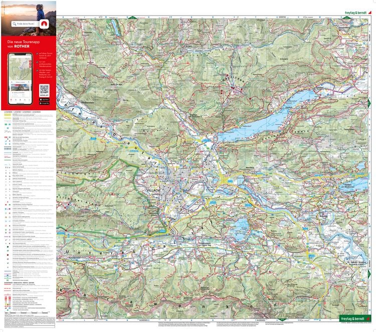 Produktbild: Freytag & berndt Wanderkarte WK 224 Villach - Faaker See, Ossiacher See - Dobratsch 1:50.000