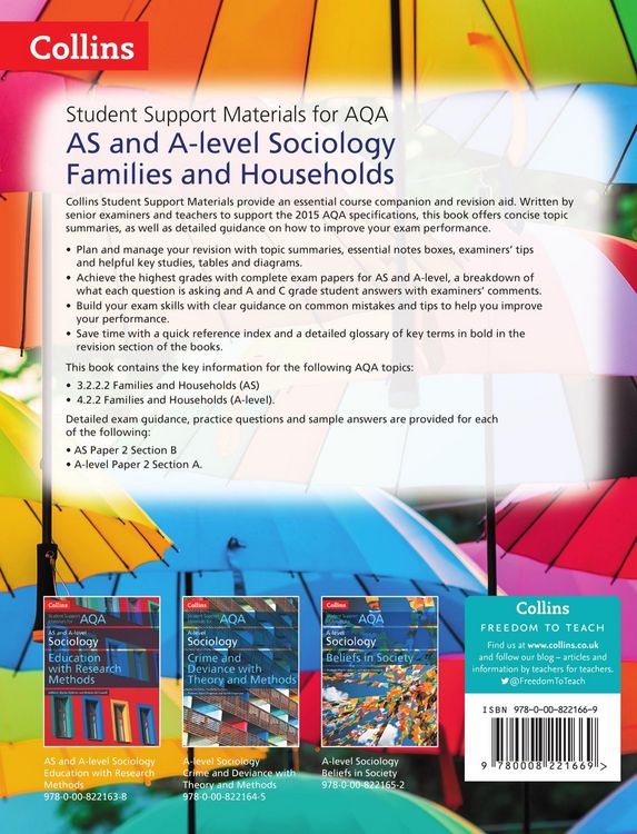 Produktbild: AQA AS and A Level Sociology Families and Households