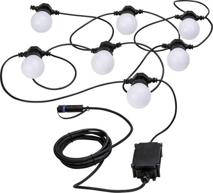 Produktbild: Paulmann 94165 Beleuchtungssystem Plug & Shine LED-Lichterkette LED 1.4 W Warmwei&szlig; Wei&szlig;, Schwarz