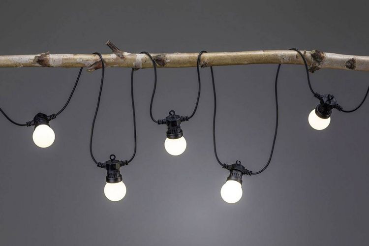 Produktbild: Paulmann 94165 Beleuchtungssystem Plug & Shine LED-Lichterkette LED 1.4 W Warmwei&szlig; Wei&szlig;, Schwarz