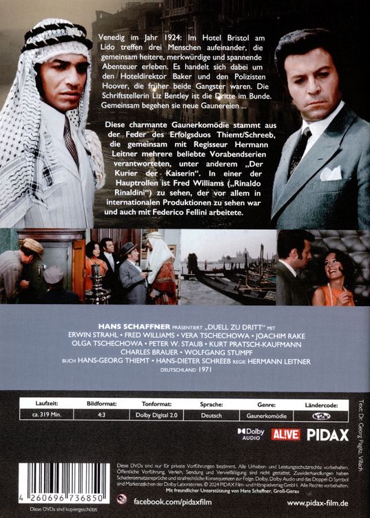 Produktbild: Duell zu dritt / Die komplette 13-teilige Gaunerserie mit Starbesetzung (Pidax Serien-Klassiker) [2 DVDs]