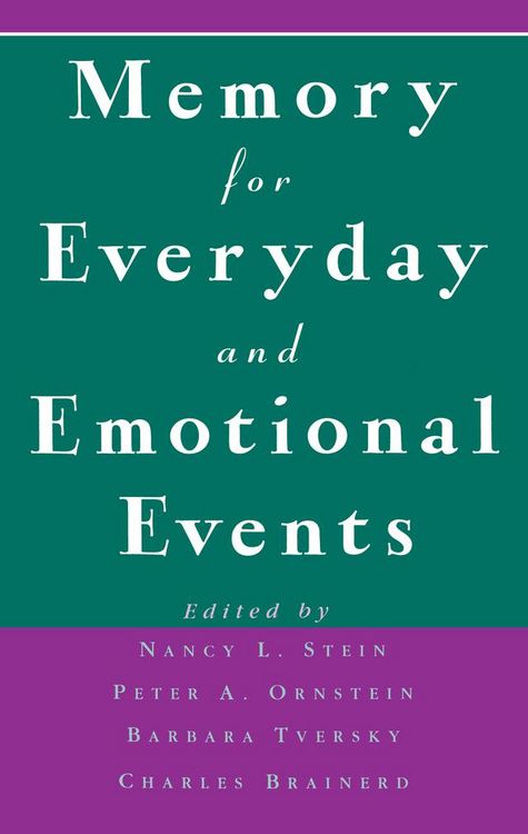 Produktbild: Memory for Everyday and Emotional Events