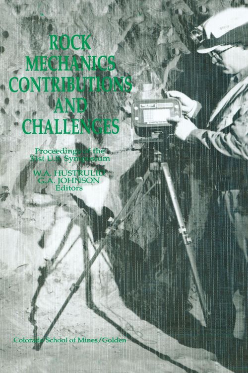 Produktbild: Rock Mechanics Contributions and Challenges