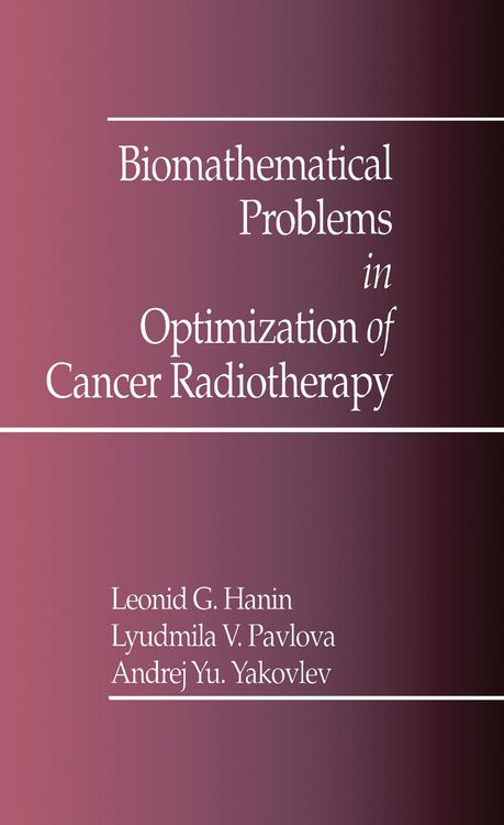 Produktbild: Biomathematical Problems in Optimization of Cancer Radiotherapy