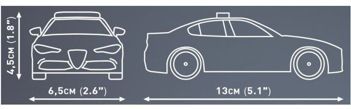 Produktbild: COBI 24606 - Alfa Romeo Giulia Quadrifoglio Polizia, Sportlimousine, Bausatz 1:35, 93 Klemmbausteine