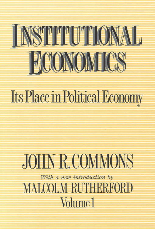 Produktbild: Institutional Economics