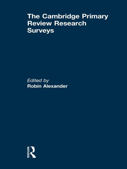 Produktbild: The Cambridge Primary Review Research Surveys
