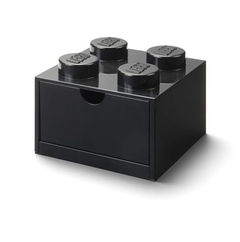Produktbild: LEGO&reg; Schubladenelement 4 Noppen Schwarz