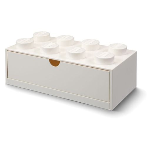 Produktbild: LEGO&reg; Schubladenelement 8 Noppen Wei&szlig;