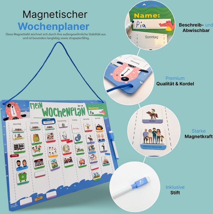 Produktbild: Filapen Wochenplaner Magnettafel