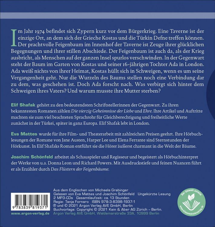 Produktbild: Das Fl&uuml;stern der Feigenb&auml;ume