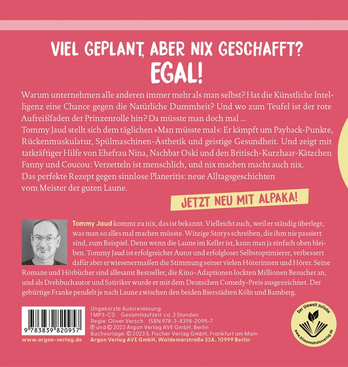 Produktbild: Man müsste mal – Nix gemacht und trotzdem happy