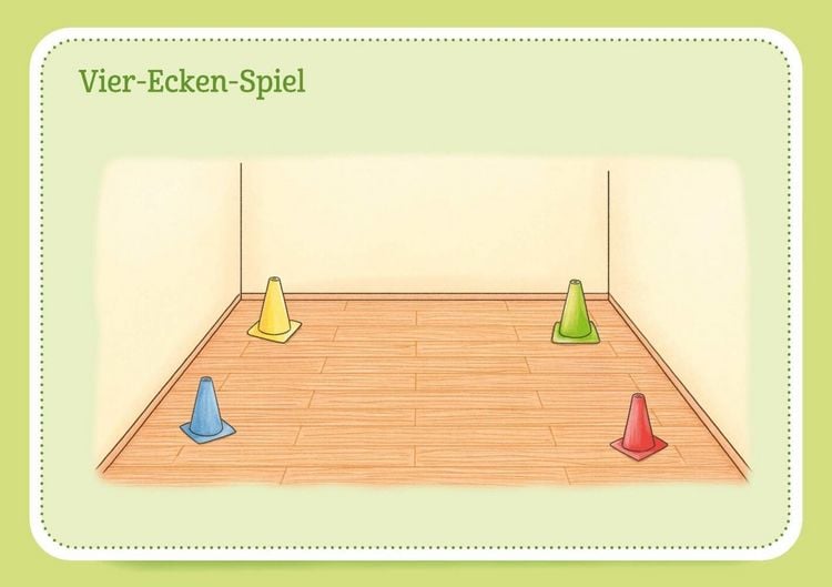 Produktbild: 30 Bewegungsstationen für Motorik, Körperspannung und Balance. Bildkarten für Kinder von 3 bis 8