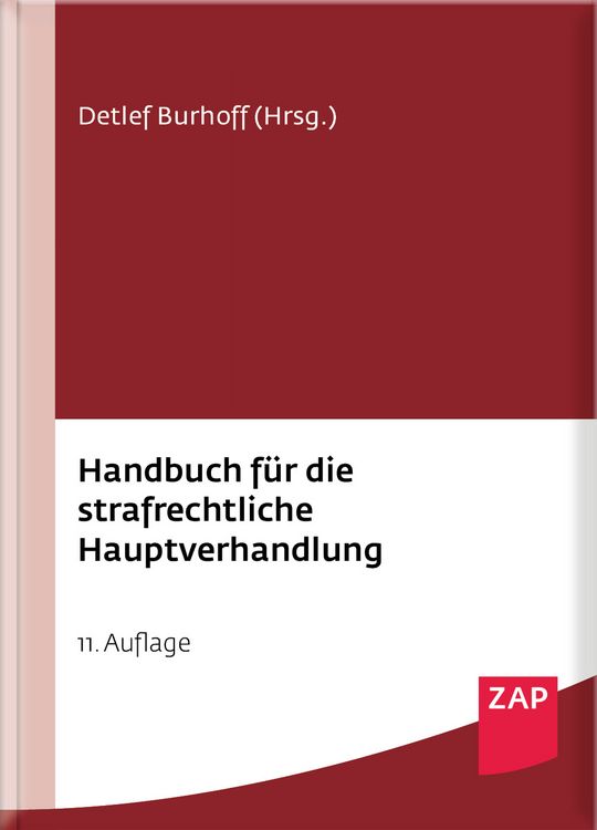 Produktbild: Handbuch f&uuml;r die strafrechtliche Hauptverhandlung