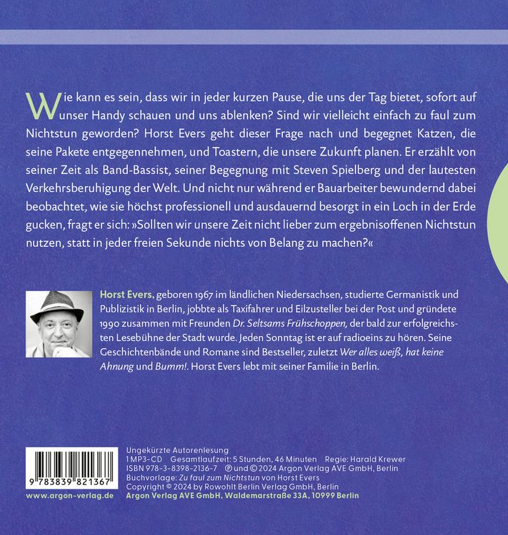 Produktbild: Zu faul zum Nichtstun