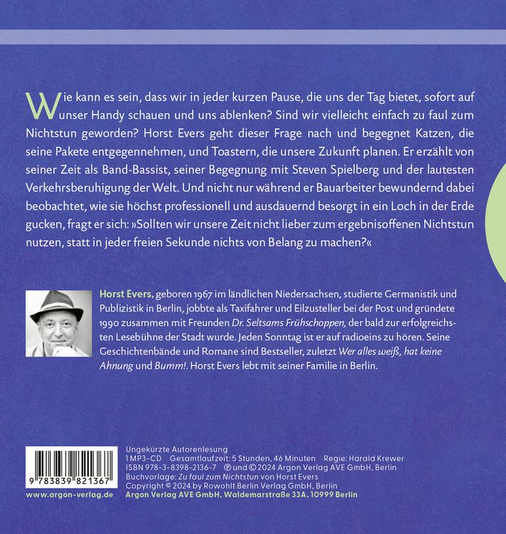 Zu faul zum Nichtstun