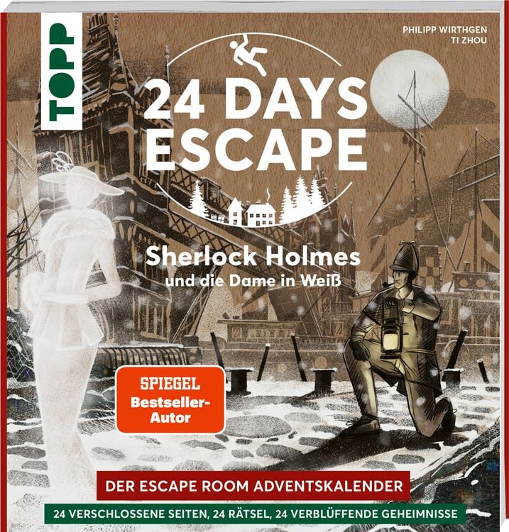 Produktbild: 24 DAYS ESCAPE &ndash; Der Escape Room Adventskalender: Sherlock Holmes und die Dame in Wei&szlig;