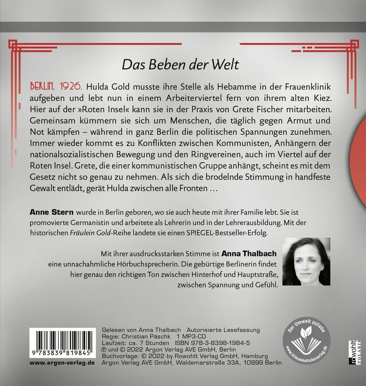 Produktbild: Fr&auml;ulein Gold: Die Rote Insel