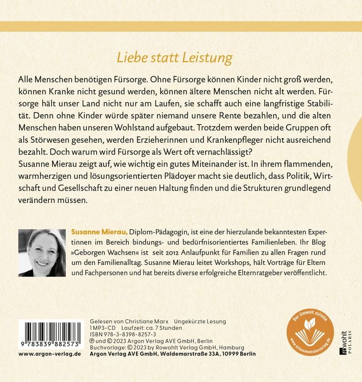 Produktbild: F&uuml;reinander sorgen