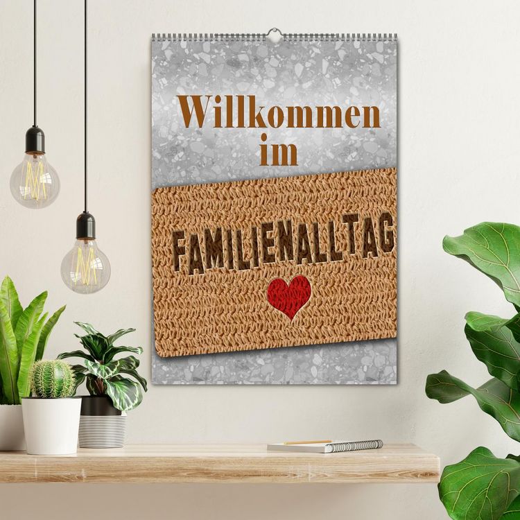 Produktbild: Willkommen im Familienalltag (Wandkalender 2026 DIN A2 hoch), CALVENDO Monatskalender