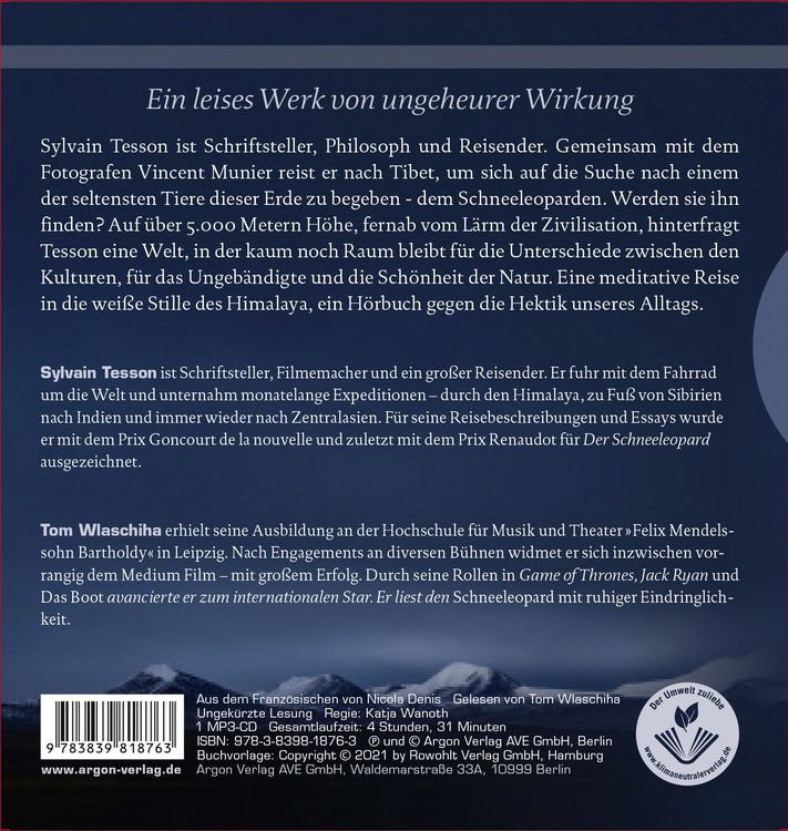 Produktbild: Der Schneeleopard