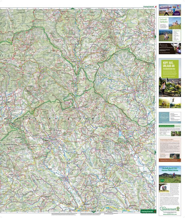 Produktbild: Grazer Bergland, Wander-, Rad- und Freizeitkarte 1:50.000, freytag & berndt, WK 131
