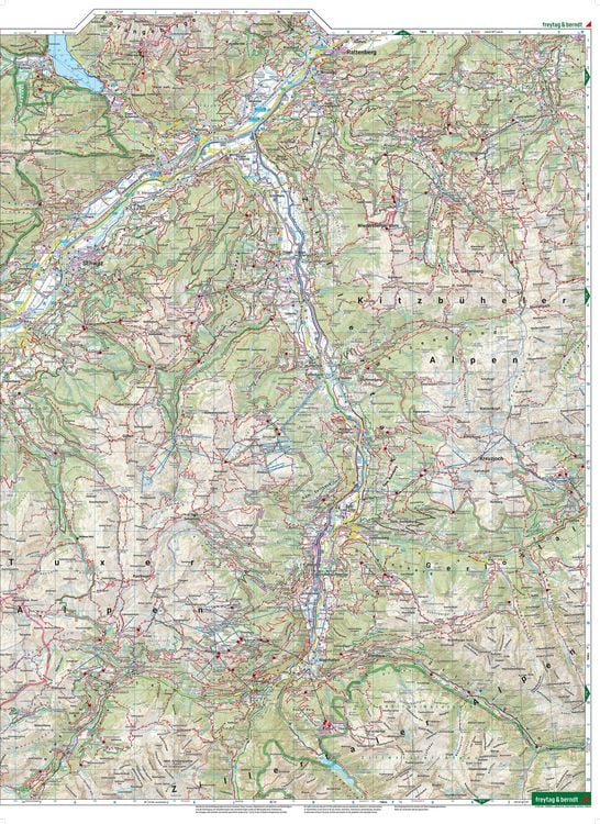 Produktbild: freytag & berndt Wanderkarte WK 151 Zillertal, Tuxer Alpen - Jenbach - Schwaz 1:50.000