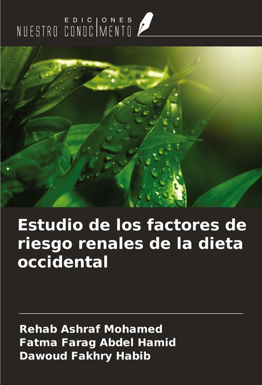 Produktbild: Estudio de los factores de riesgo renales de la dieta occidental